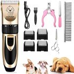 Low Noise Rechargeable Dog Grooming Clippers Set