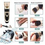 Low Noise Rechargeable Dog Grooming Clippers Set
