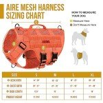 OneTigris No Pull Tactical Dog Harness, Medium Orange