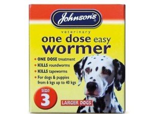 Johnson's Easy Dose Wormer for Large Dogs - 4 Tabs