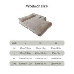 Cozy Gray Dog Bed with Waterproof Cover