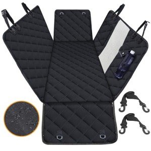 Dog Car Seat Cover with Mesh Window & Protection