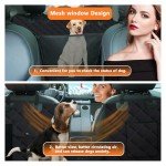 Dog Car Seat Cover with Mesh Window & Protection