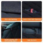 Dog Car Seat Cover with Mesh Window & Protection