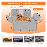Dog Car Seat Cover with Mesh Window & Protection