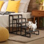 CADUKE 5-Step Pet Stairs for Dogs and Cats