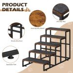 CADUKE 5-Step Pet Stairs for Dogs and Cats
