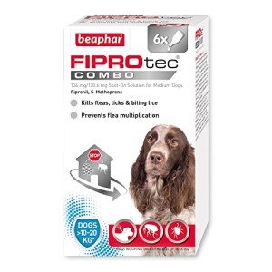 Beaphar FIPROtec® Combo for Medium Dogs - 6 Pipettes