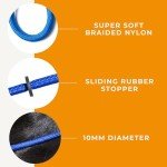 Blue Deluxe Gundog Slip Lead - Super Soft Nylon