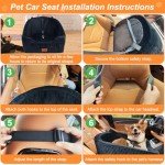 Comfy Memory Foam Dog Car Seat for Small Dogs