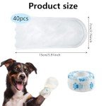 40 Pack Waterproof Dog Boots for Injured Paws