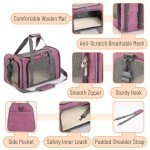 Pink Soft-Sided Pet Carrier for Dogs and Cats