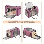 Pink Soft-Sided Pet Carrier for Dogs and Cats