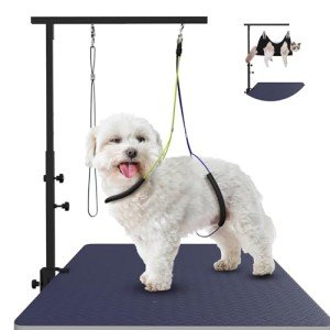 Adjustable Dog Grooming Arm with Hammock Support