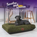 Extra Large Washable Calming Dog Bed - Green