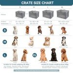 Petsfit Soft Dog Kennel with Thick Mat, Grey