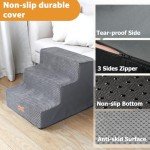Nepfaivy Non-Slip Pet Steps for Dogs & Cats
