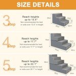 Nepfaivy Non-Slip Pet Steps for Dogs & Cats