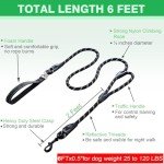 6FT Reflective Dog Leash with Padded Handle