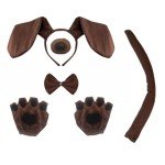 5-Piece Dachshund Puppy Costume Set for Halloween