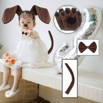 5-Piece Dachshund Puppy Costume Set for Halloween