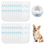 20 Pack Disposable Waterproof Dog Boots for Healing