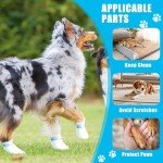 20 Pack Disposable Waterproof Dog Boots for Healing