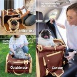 PETPROVED Foldable Pet Carrier for Dogs and Cats