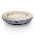 Cozy Round Dog and Cat Bed - Grey