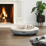 Cozy Round Dog and Cat Bed - Grey