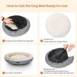 Cozy Round Dog and Cat Bed - Grey