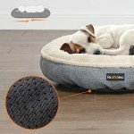 Cozy Round Dog and Cat Bed - Grey