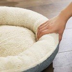 Cozy Round Dog and Cat Bed - Grey