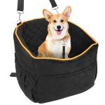 Cozy Memory Foam Dog Car Seat for Small Dogs