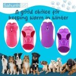 Sahunfri 2 Pack Fleece Dog Jumpers for Winter