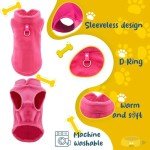 Sahunfri 2 Pack Fleece Dog Jumpers for Winter