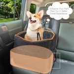 Cozy Memory Foam Dog Car Seat for Small Dogs