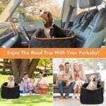 Cozy Memory Foam Dog Car Seat for Small Dogs