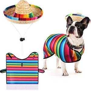 Funny Dog Poncho Sombrero Hat for Parties