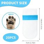 20 Pack Disposable Dog Boots for Injured Paws