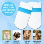 20 Pack Disposable Dog Boots for Injured Paws