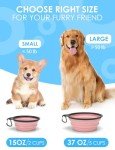 Collapsible Dog Bowls with Bottle Carrier - 2 Pack