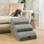 Teddy Velvet Non-Slip Dog Steps for Beds