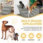 Teddy Velvet Non-Slip Dog Steps for Beds