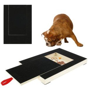 Foribyw Wooden Dog Nail File with Treat Box