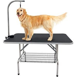 Adjustable Height Dog Grooming Table - 45 Inch