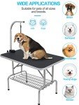 Adjustable Height Dog Grooming Table - 45 Inch
