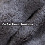 Cozy Faux Fur Dog Sofa Bed - Dark Grey