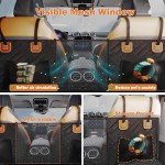 Dog Car Seat Extender with Mesh Window & Storage