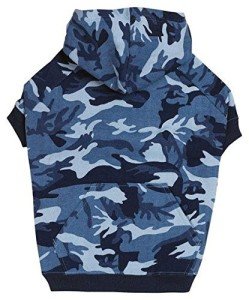 Blue Camo Hoodie for Dogs, Size XS